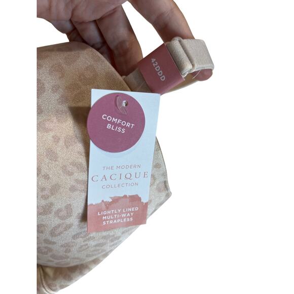 Cacique Lane Bryant Comfort Bliss Lightly Lined Convertible Strapless Bra 42DDD - Picture 4 of 11